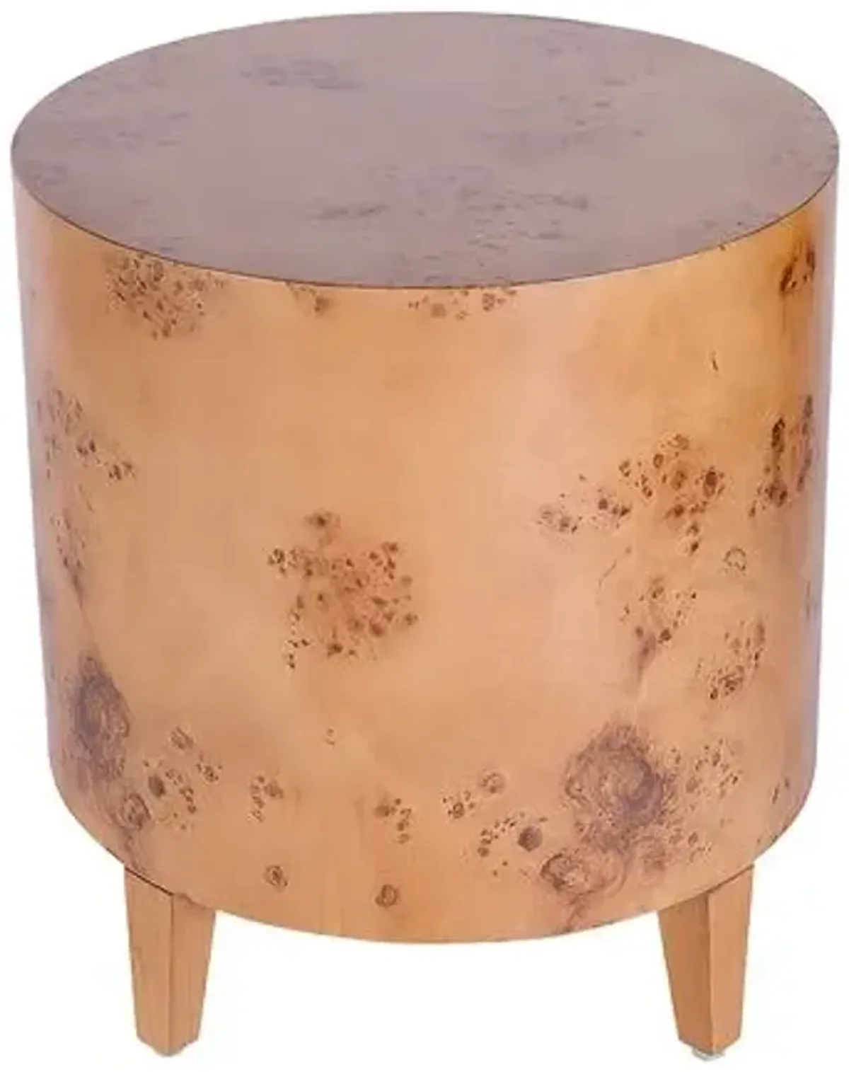 Noah Burl End Table - Brown