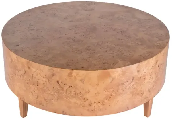 Noah Round Burl Coffee Table
