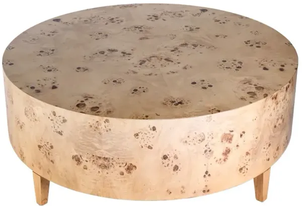 Noah Round Burl Coffee Table