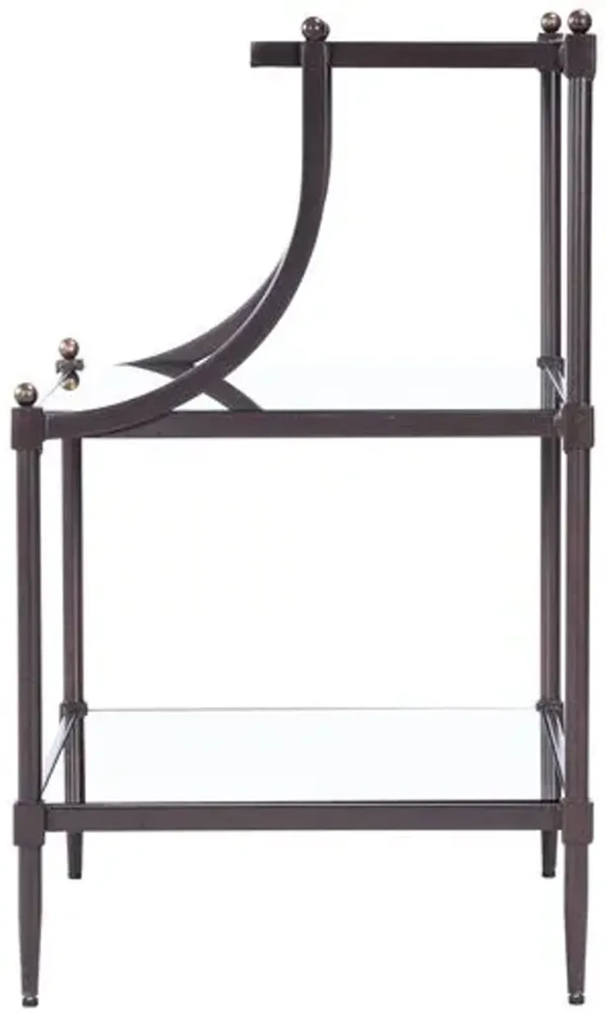 Liv Tiered Side Table - Bronze - Brown