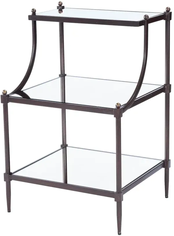 Liv Tiered Side Table, Bronze