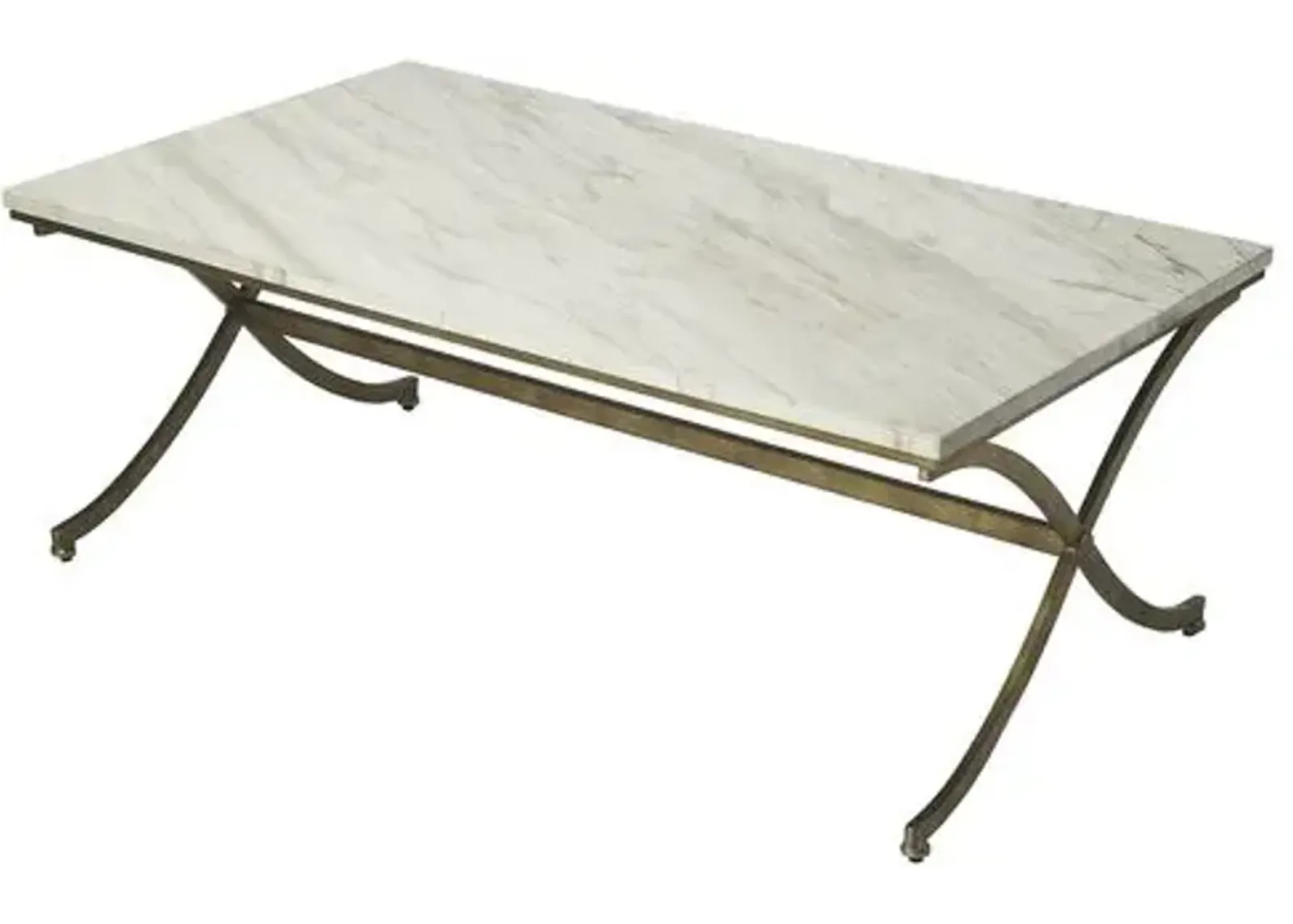 Darius Marble Coffee Table - Antique Gold