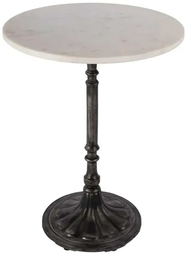 Knox 24" Round Marble Bistro Table