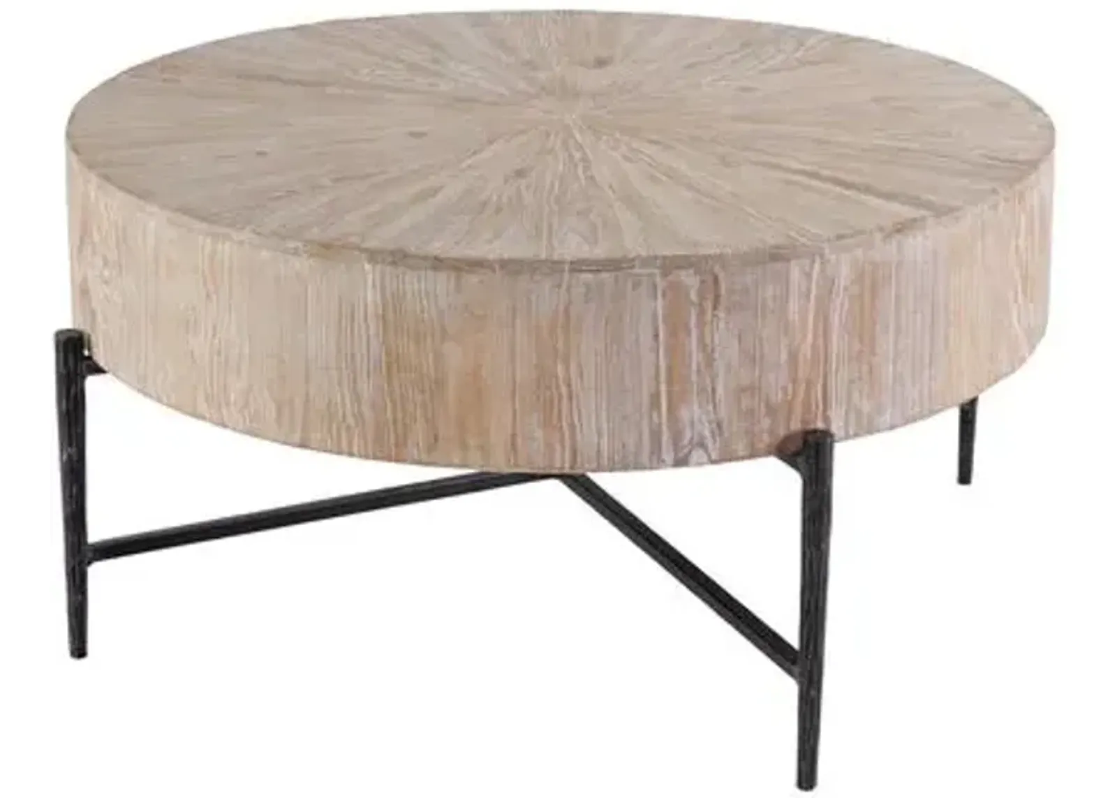 Rhett Coffee Table - Light Natural - Brown