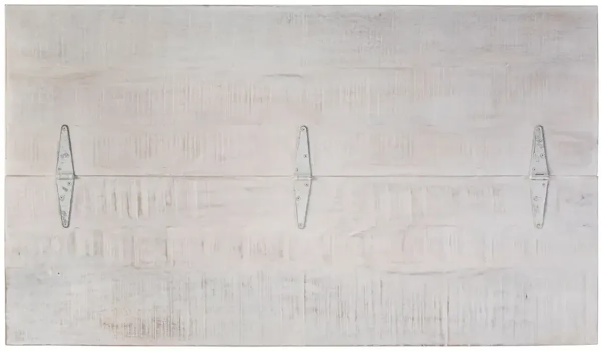 Maddox Storage Trunk Coffee Table, Distressed White