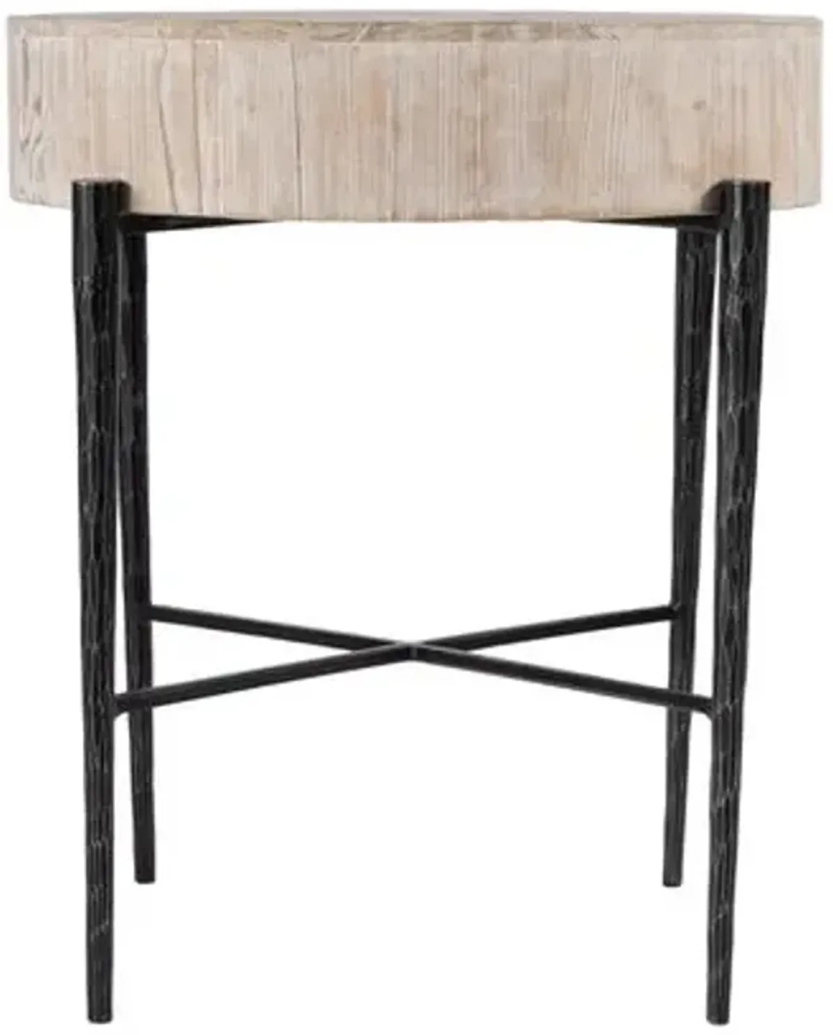 Rhett Side Table - Light Natural - Brown