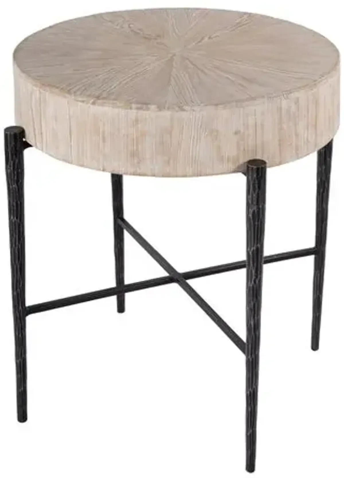 Rhett Side Table - Light Natural - Brown