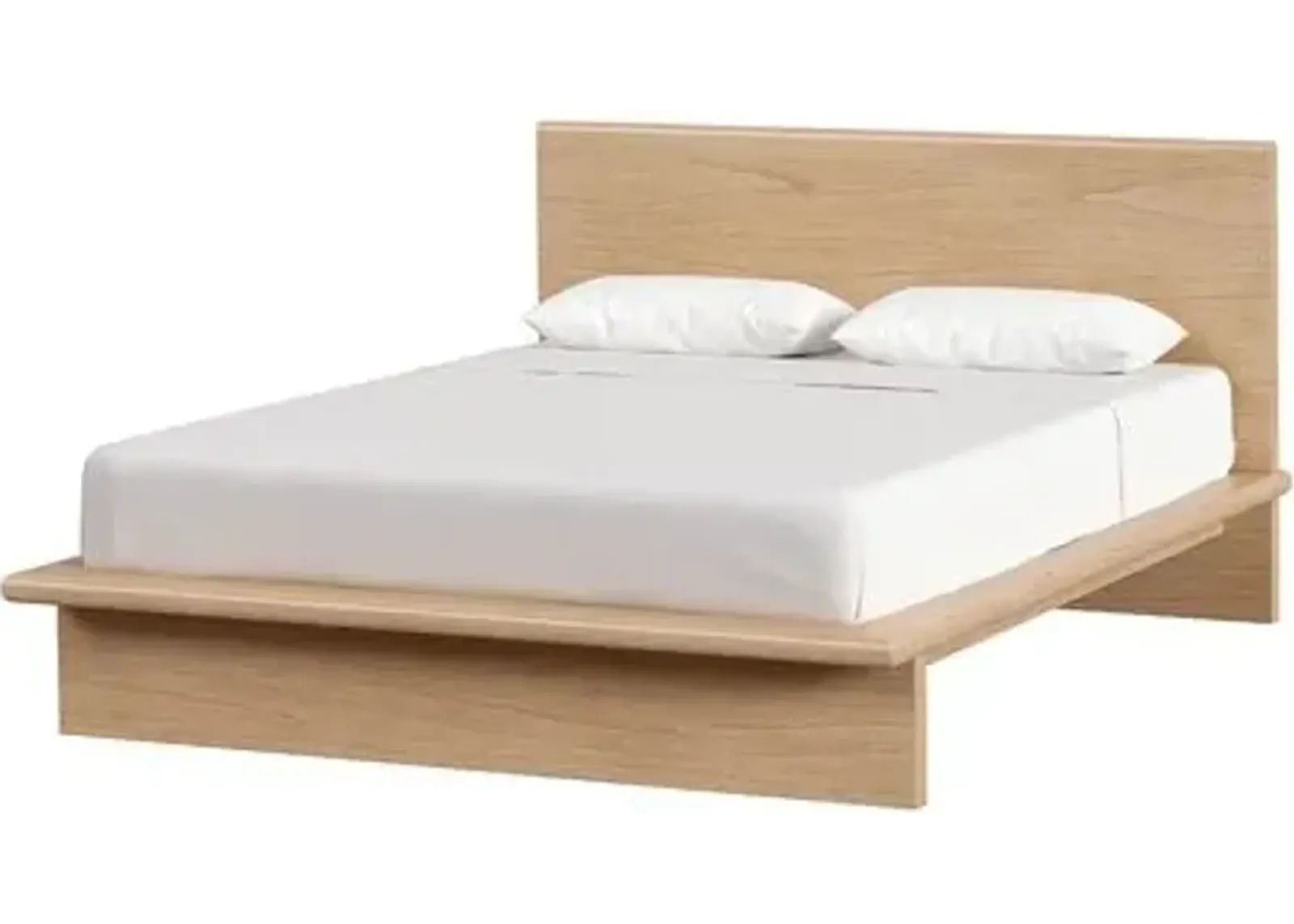 Jade Wood Platform Bed - Brown