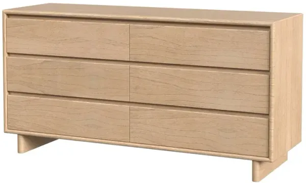 Jade Wood Panel 6-Drawer Dresser