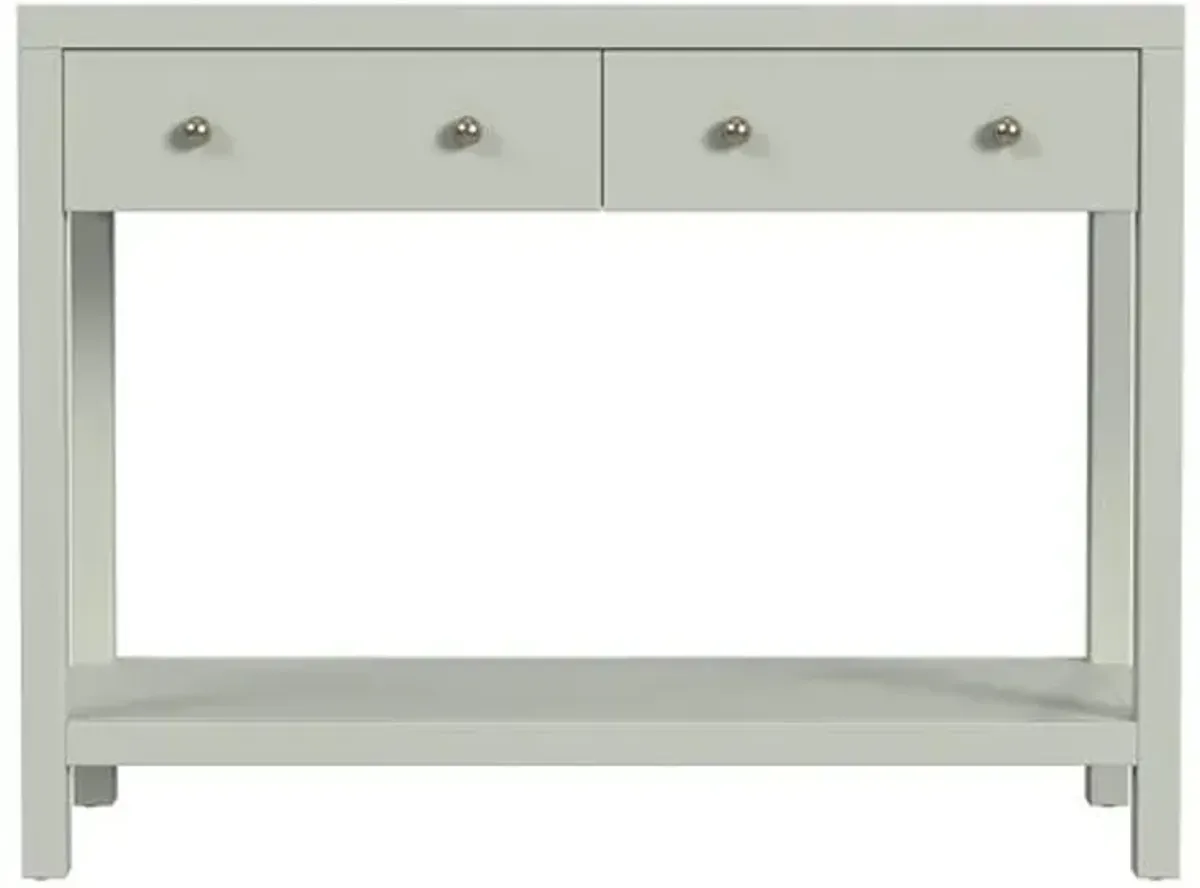 Charlie 2-Drawer Console Table - Green