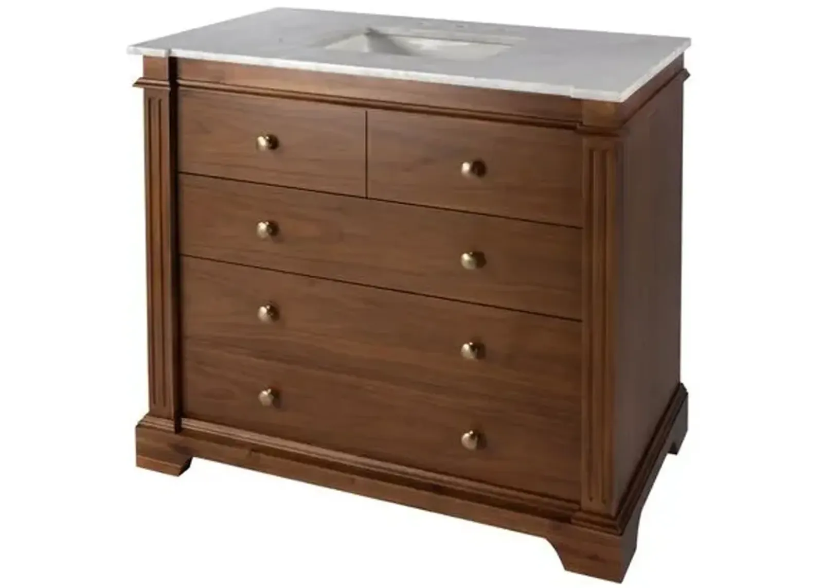 Christian 42" Single Bathroom Vanity Set - Brown