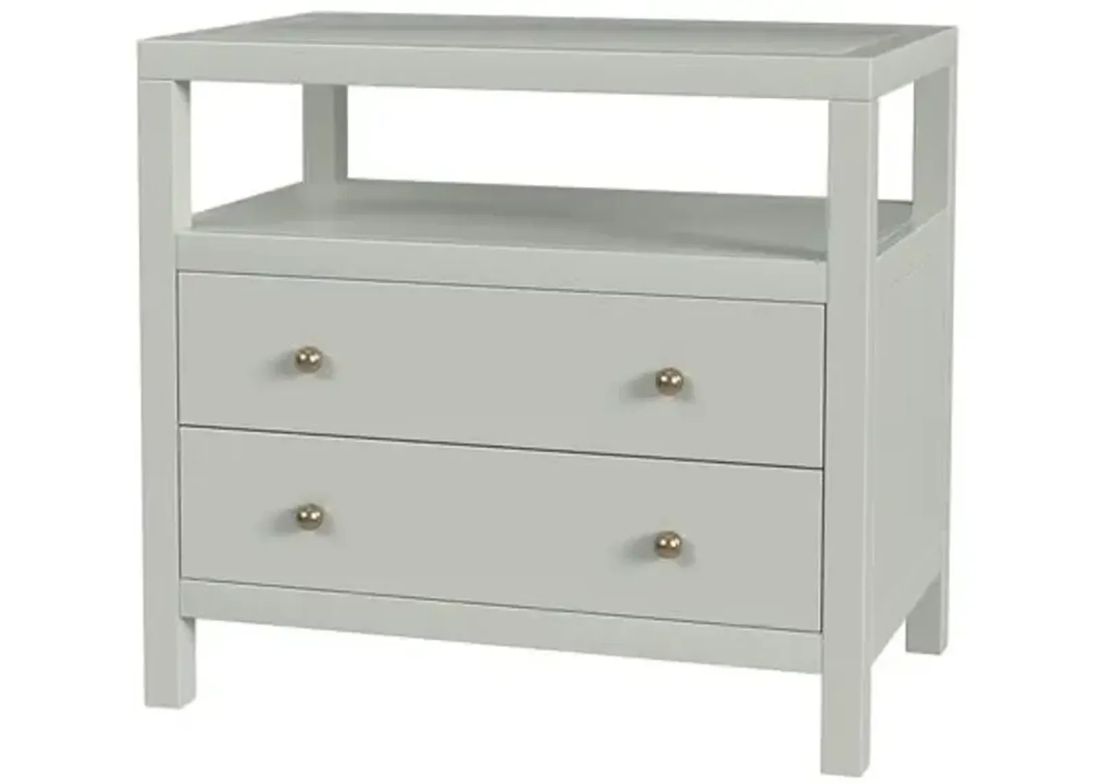 Charlie 2-Drawer Wide Nightstand