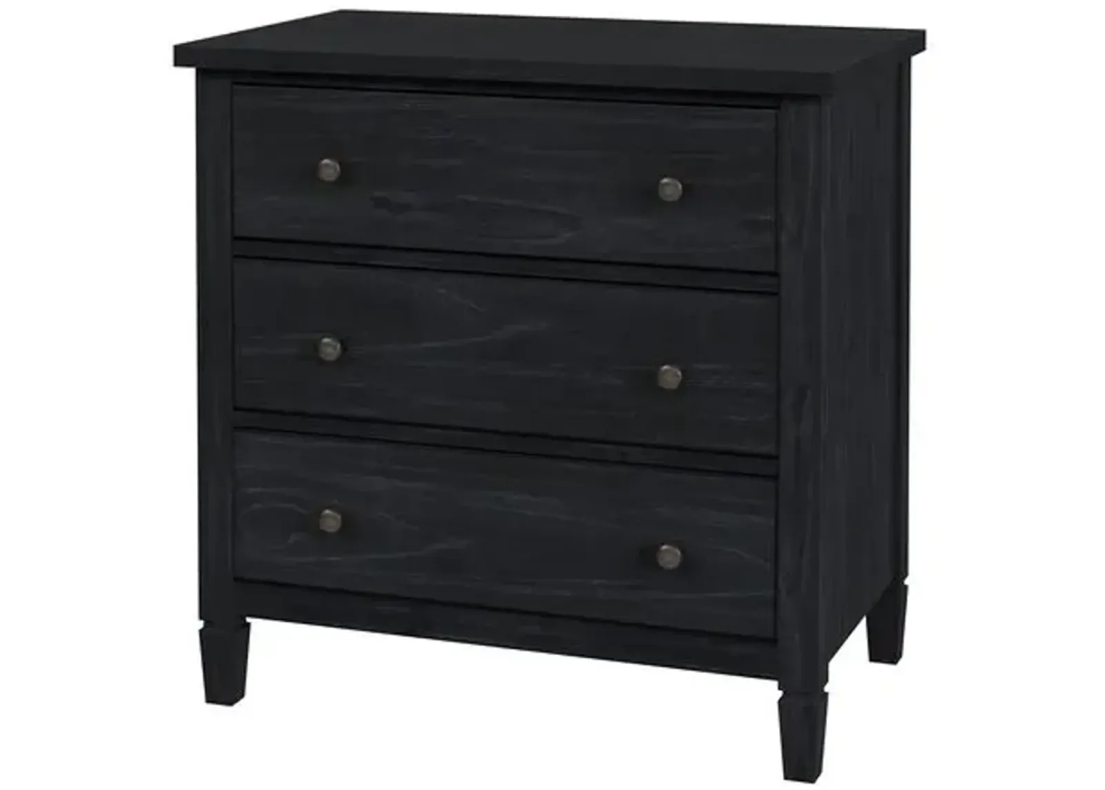 Kade 3-Drawer Dresser - Washed Black