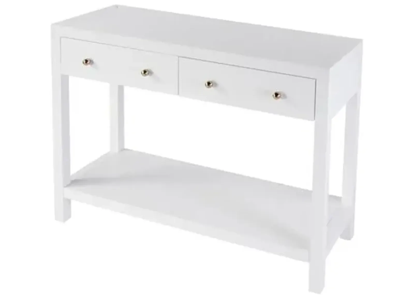 Charlie 2-Drawer Console Table - White