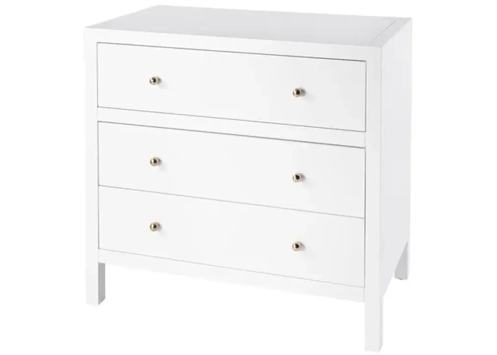 Charlie 3-Drawer Chest - White