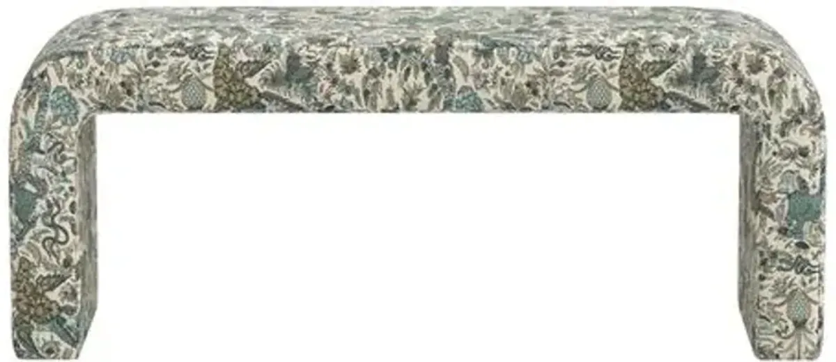 Celia Waterfall Bench - Bali Lion - Green