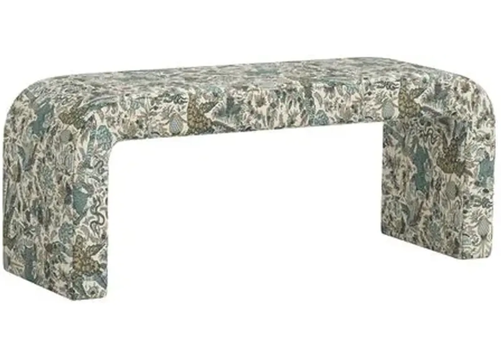 Celia Waterfall Bench - Bali Lion - Green