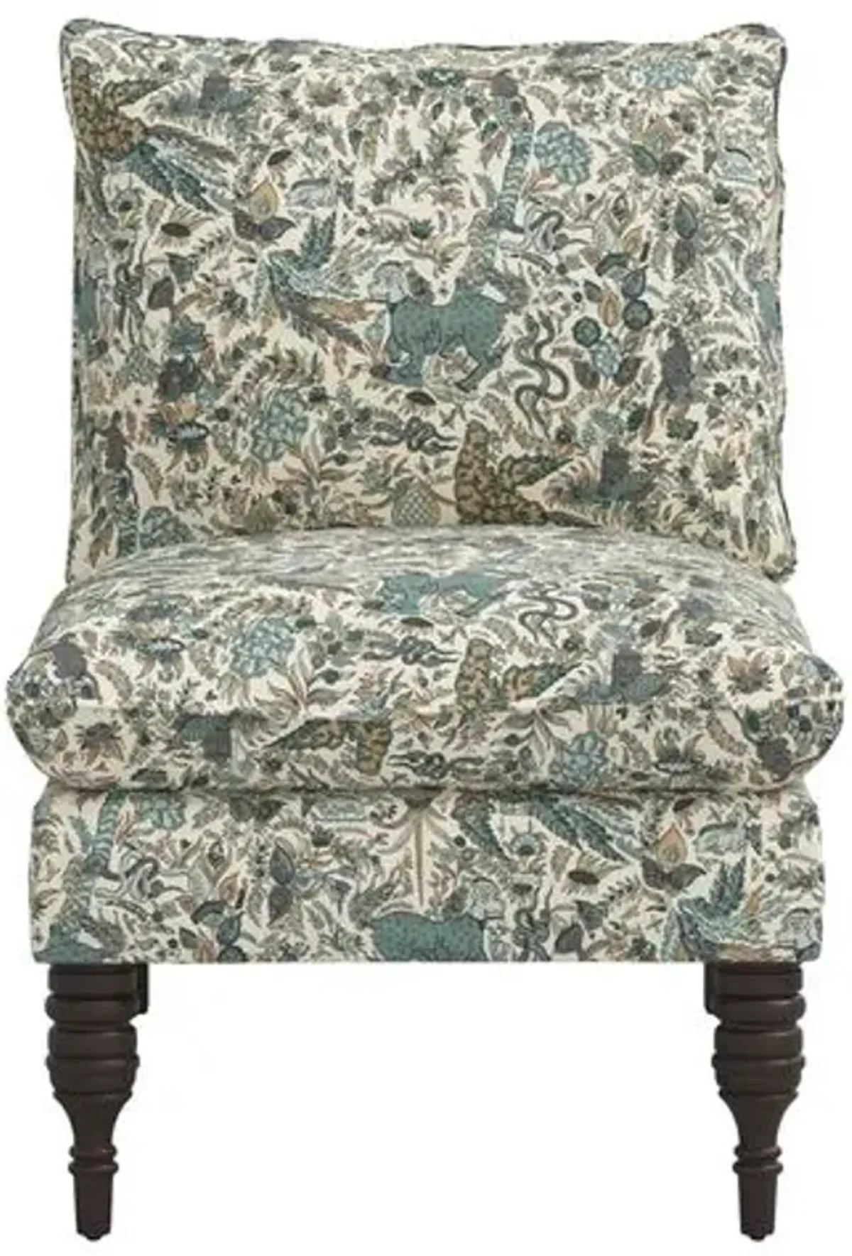 Daphne Slipper Chair - Bali Lion - Green