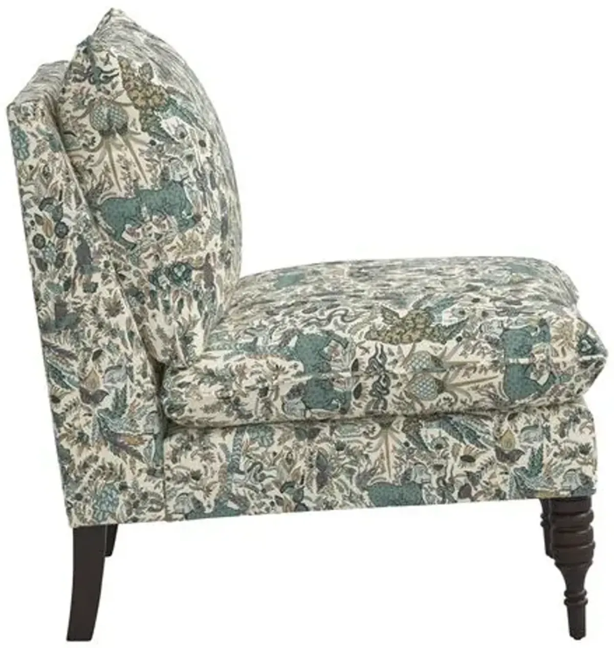 Daphne Slipper Chair - Bali Lion - Green