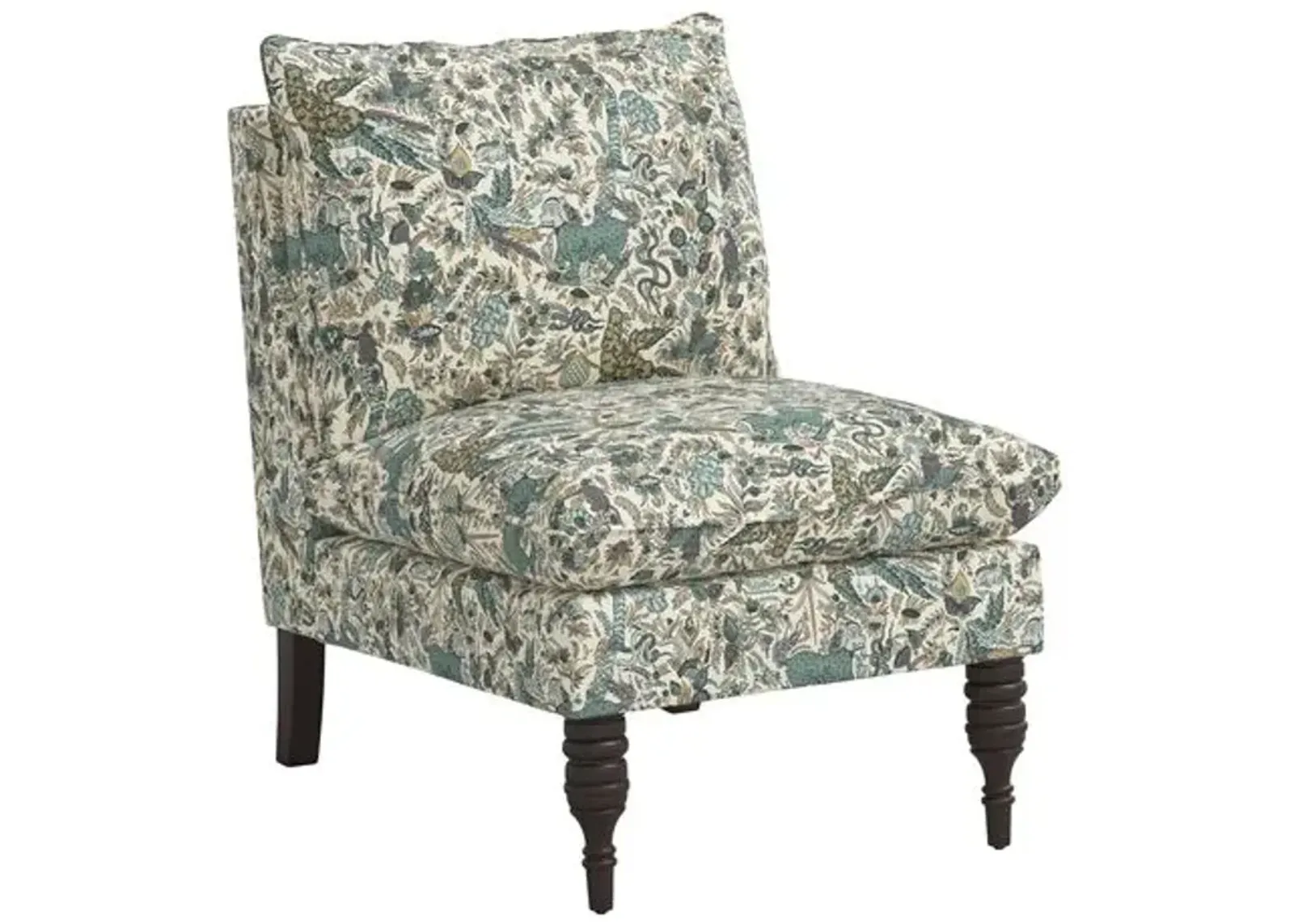 Daphne Slipper Chair - Bali Lion - Green