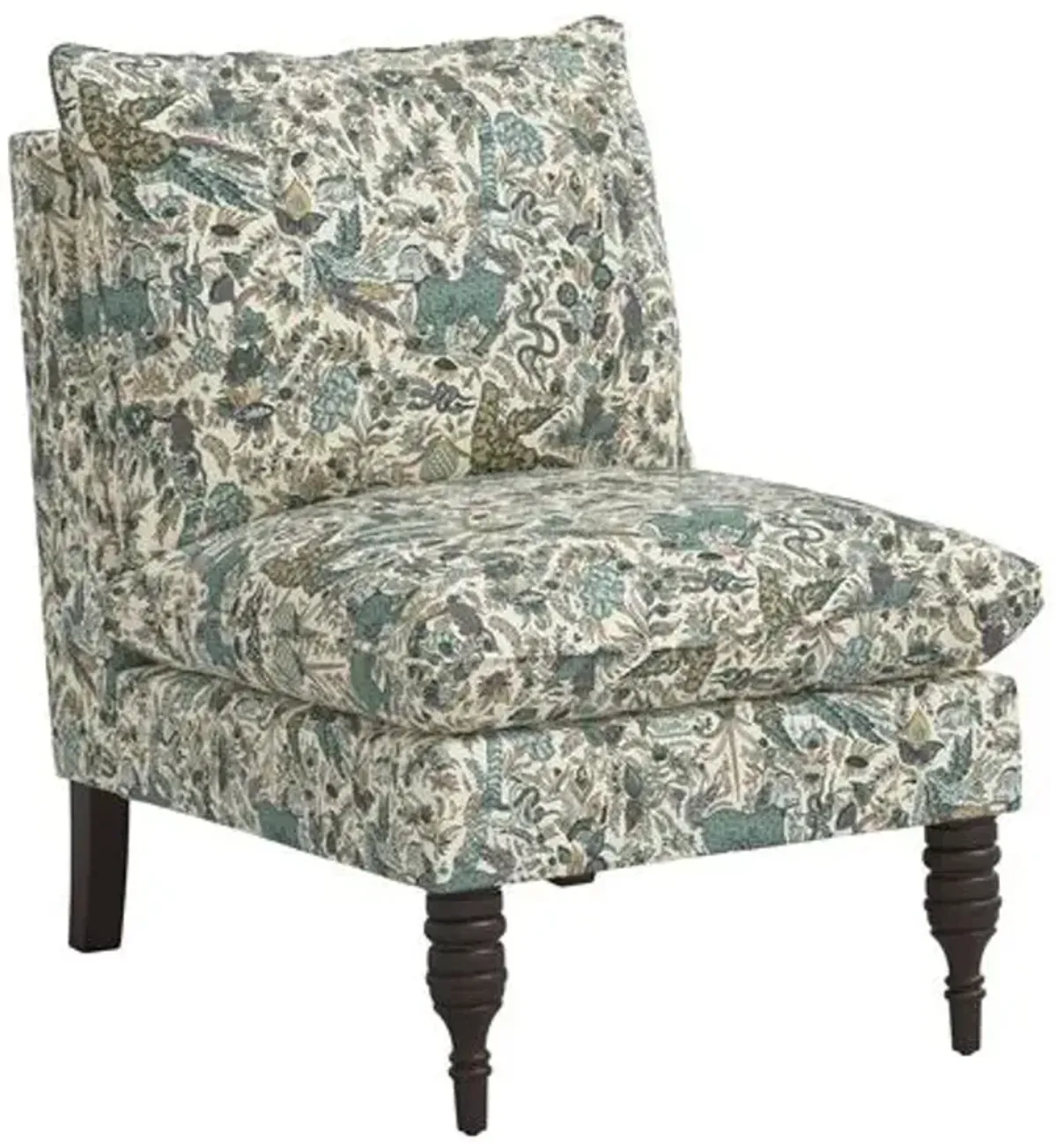 Daphne Slipper Chair - Bali Lion - Green