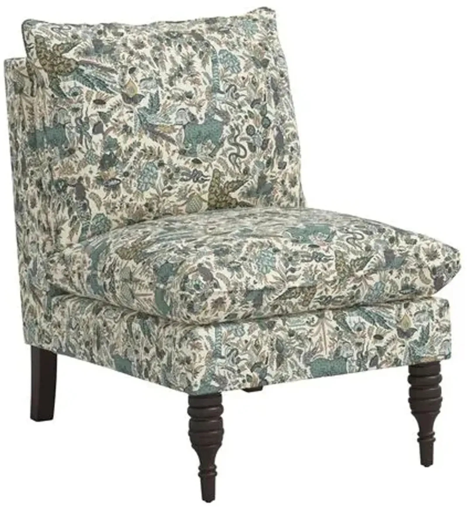 Daphne Slipper Chair - Bali Lion - Green