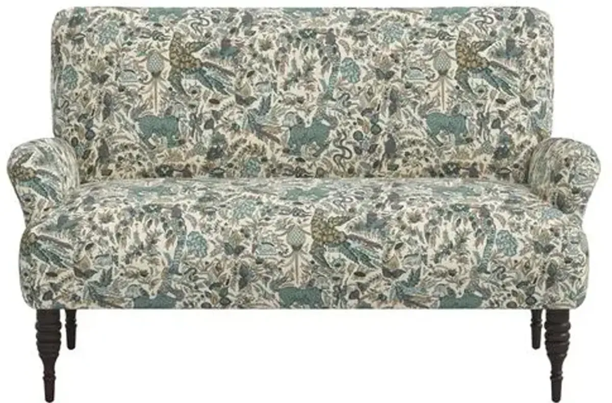 Nicolette Settee - Bali Lion - Green