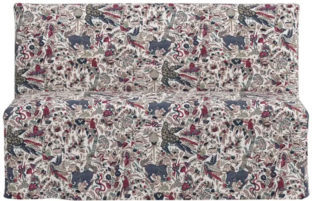 Edith Slipcover Dining Banquette, Bali Lion