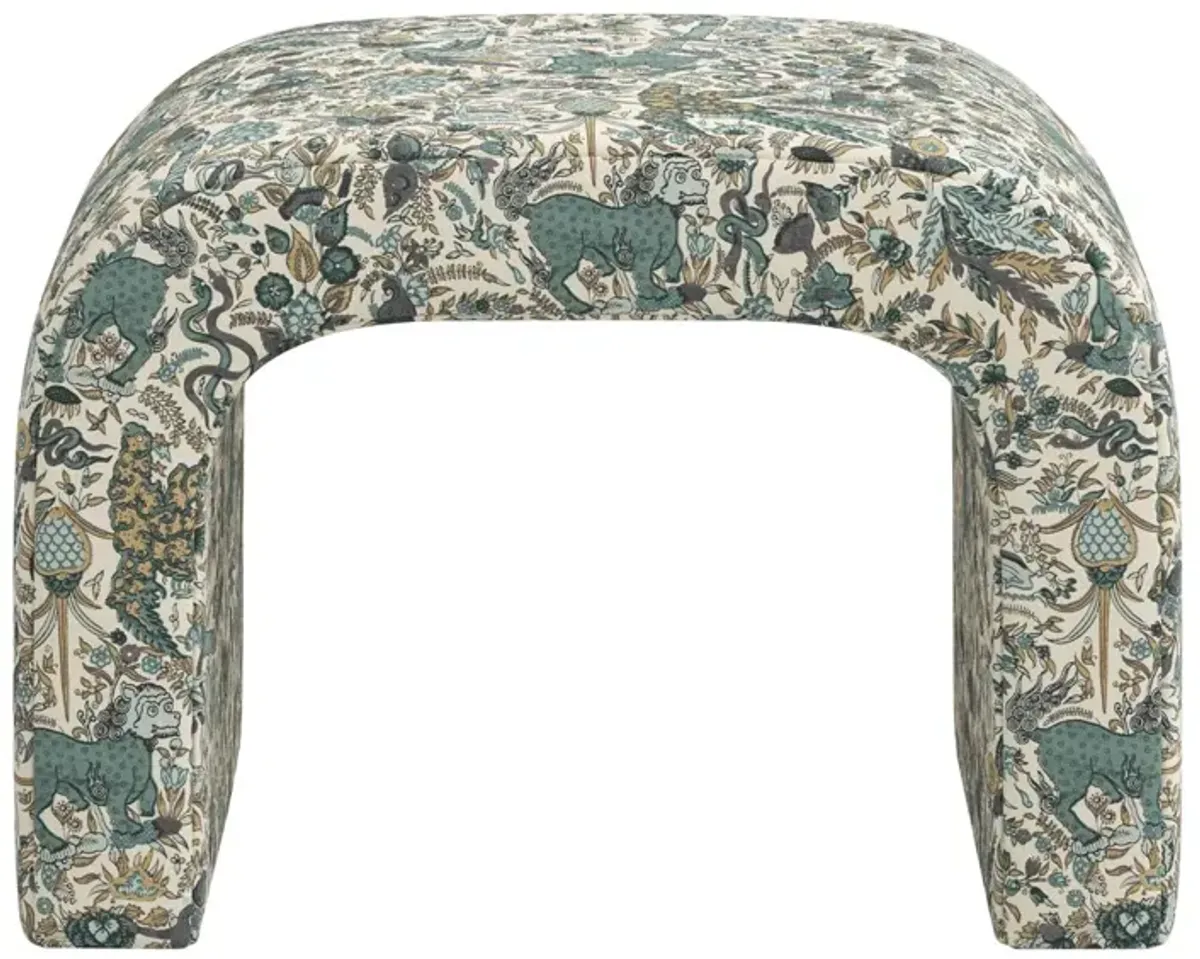 Celia Waterfall Ottoman, Bali Lion