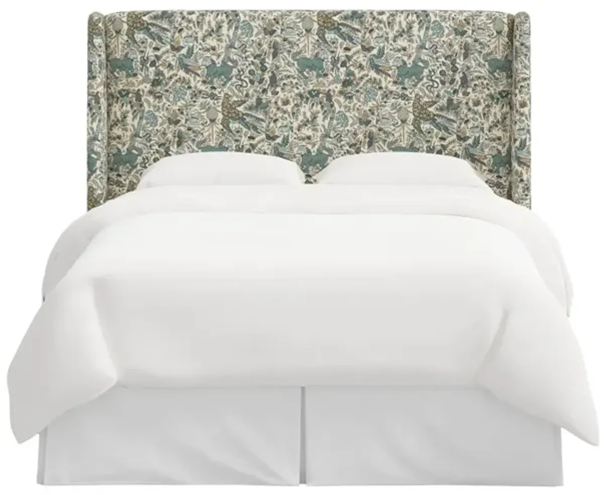 Kelly Wingback Headboard, Bali Lion