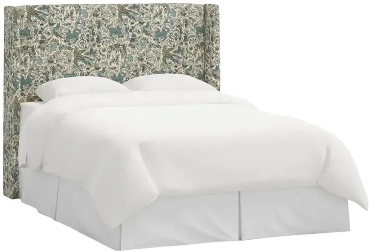 Kelly Wingback Headboard, Bali Lion