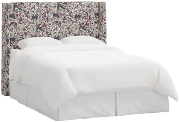 Kelly Wingback Headboard, Bali Lion