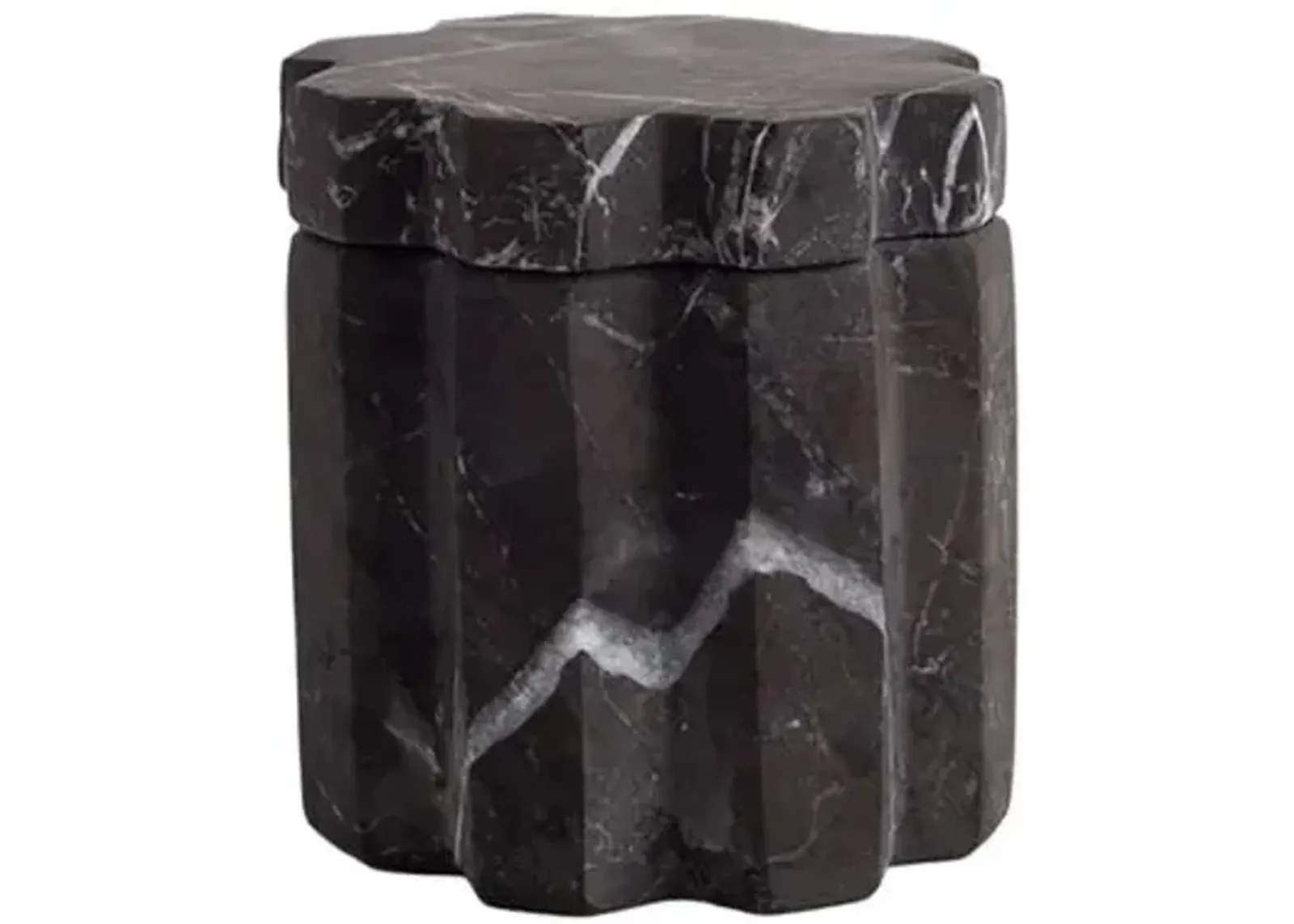 AndJacob Tauro Small Container - Black Marble - Powered by People