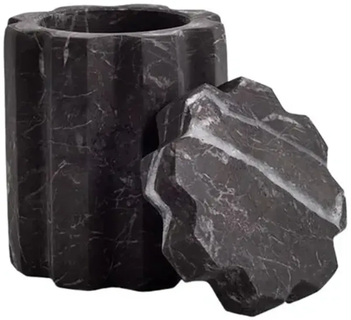 AndJacob Tauro Tall Container - Black Marble - Powered by People