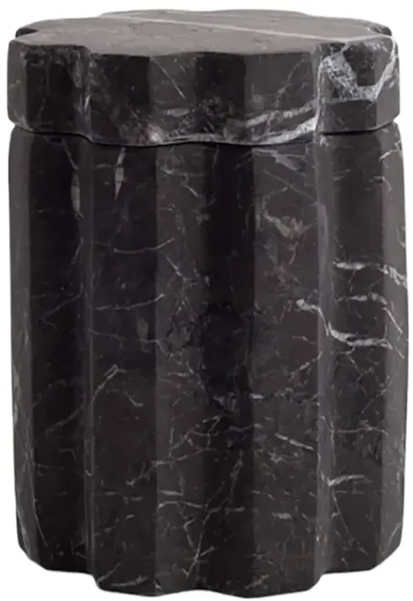 AndJacob Tauro Tall Container, Black Marble