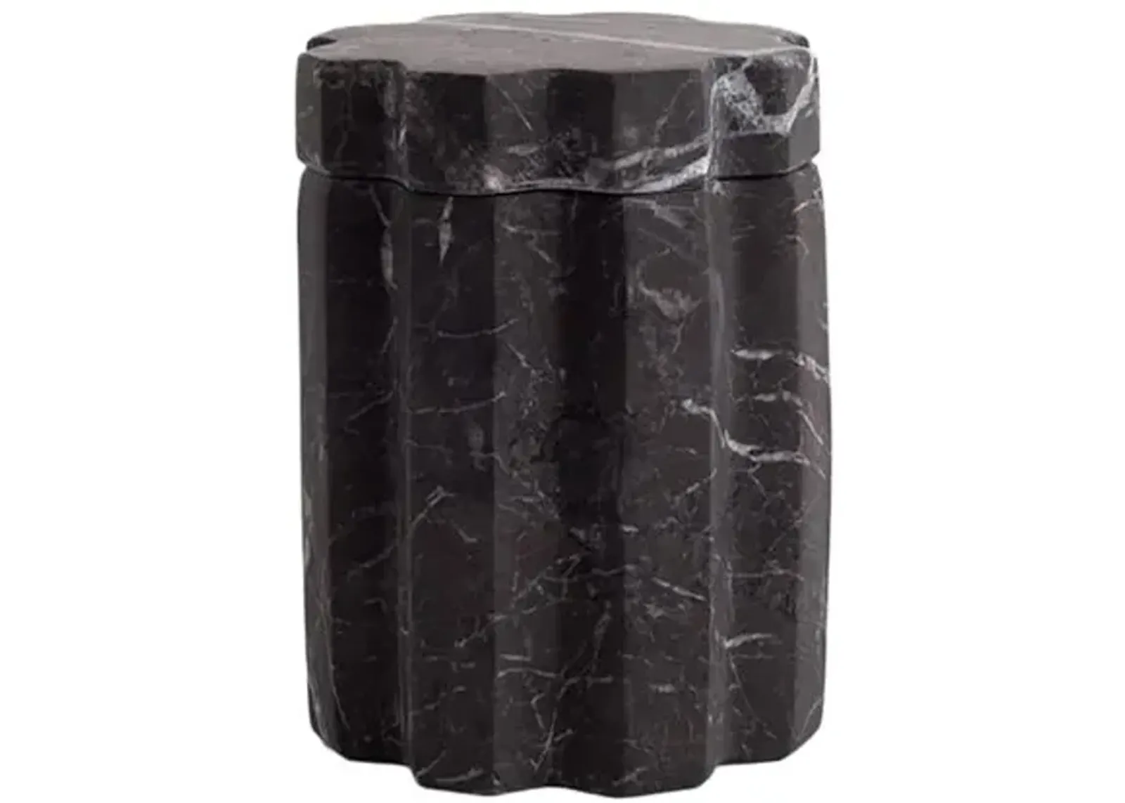 AndJacob Tauro Tall Container - Black Marble - Powered by People