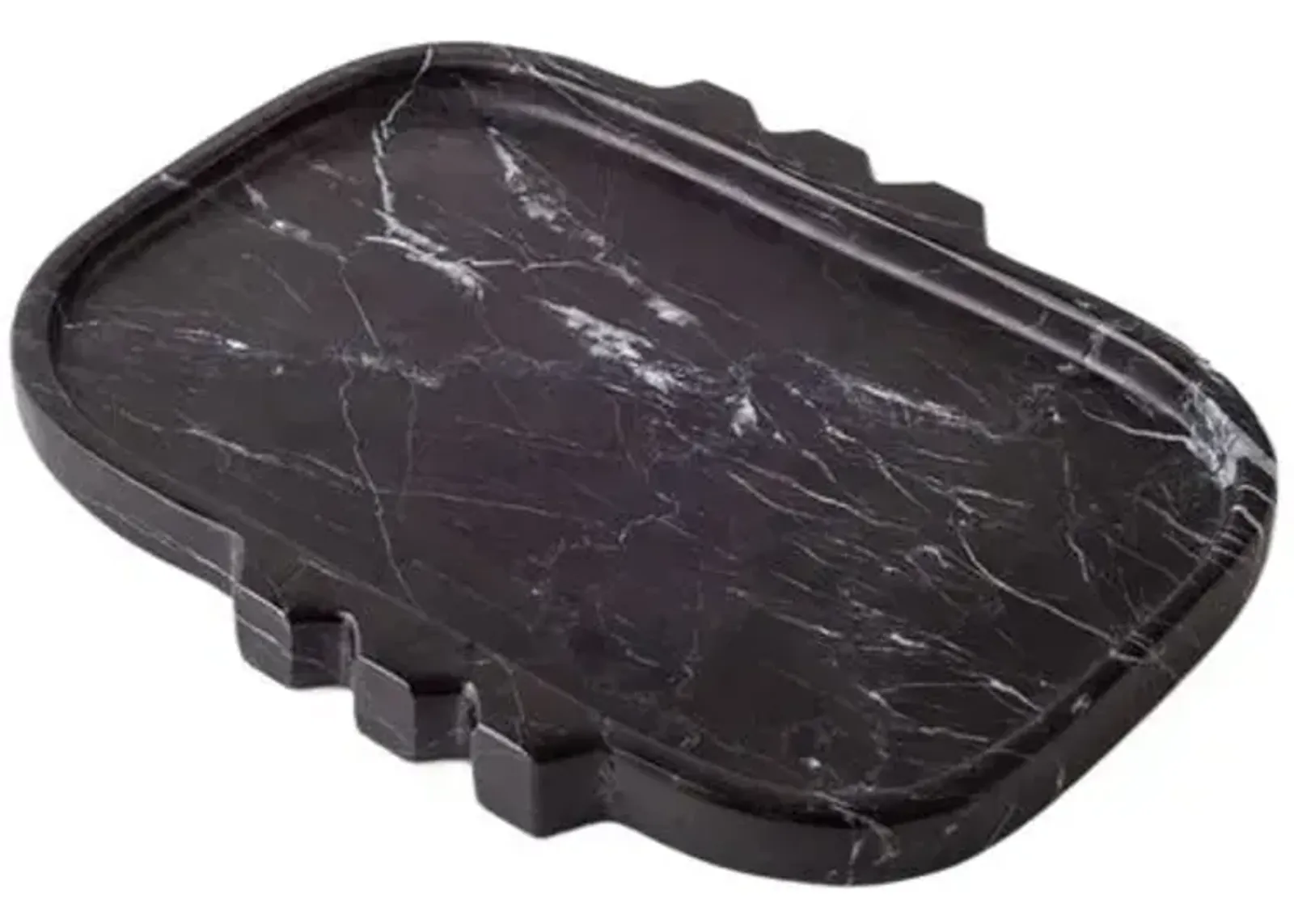 AndJacob Tauro Tray - Black Marble - Powered by People