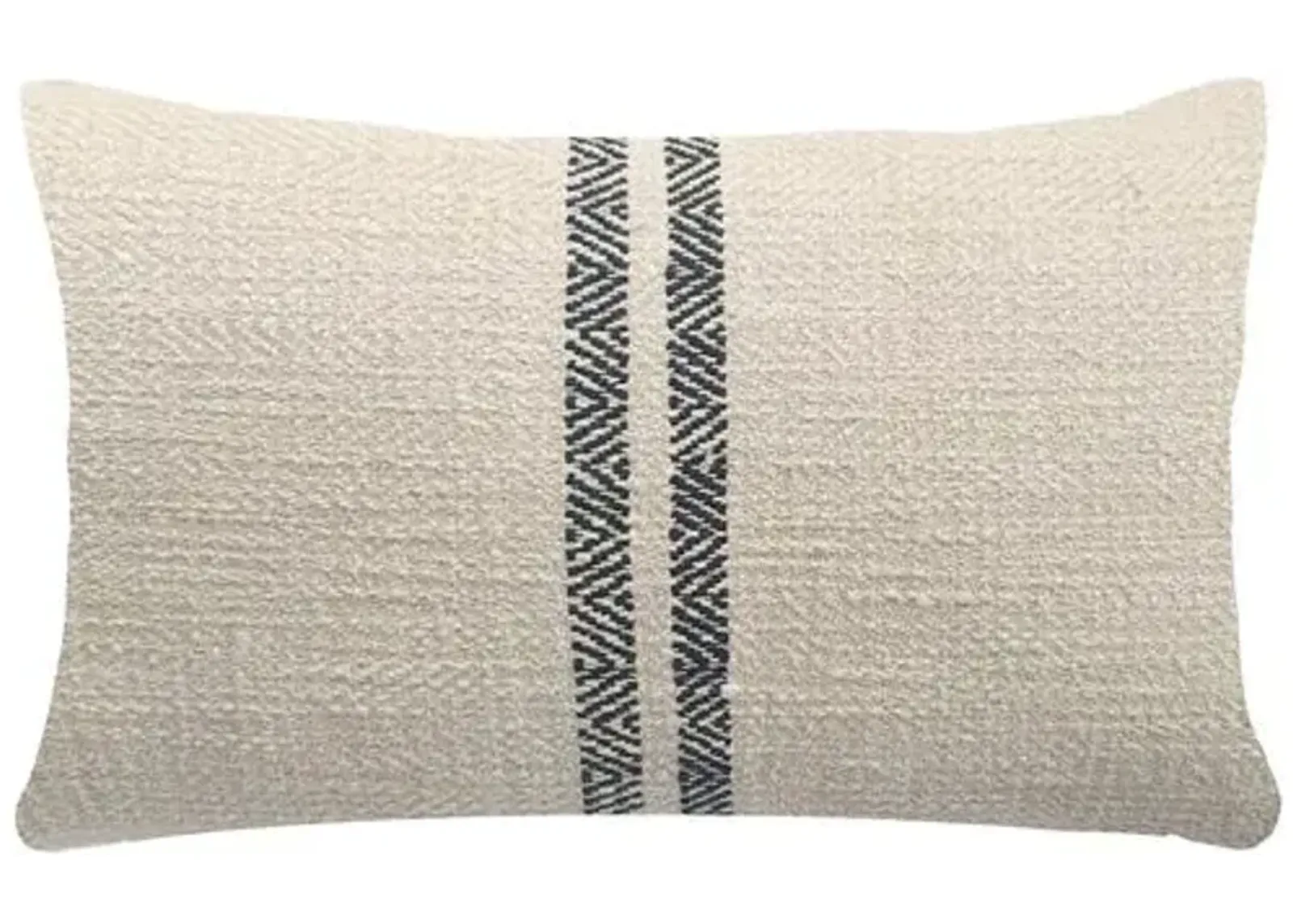 Hugh Lumbar Pillow - Ivory - Powered by People