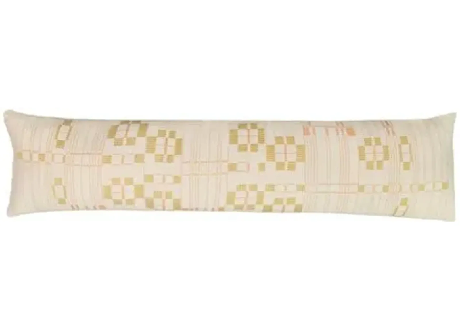 Heirloom Naga - Chingchen Long Lumbar Pillow - Ivory - Powered by People