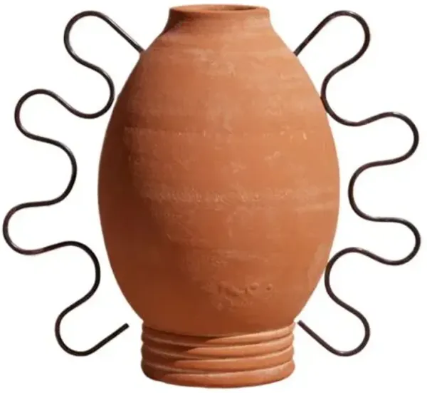 Amanda Terracotta Vessel - Powered by People - Brown
