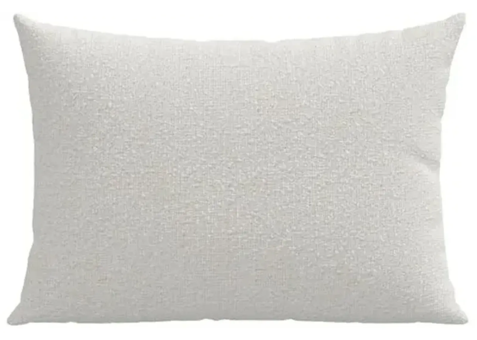 Olivia 22x15 Lumbar Pillow - Snow Boucle