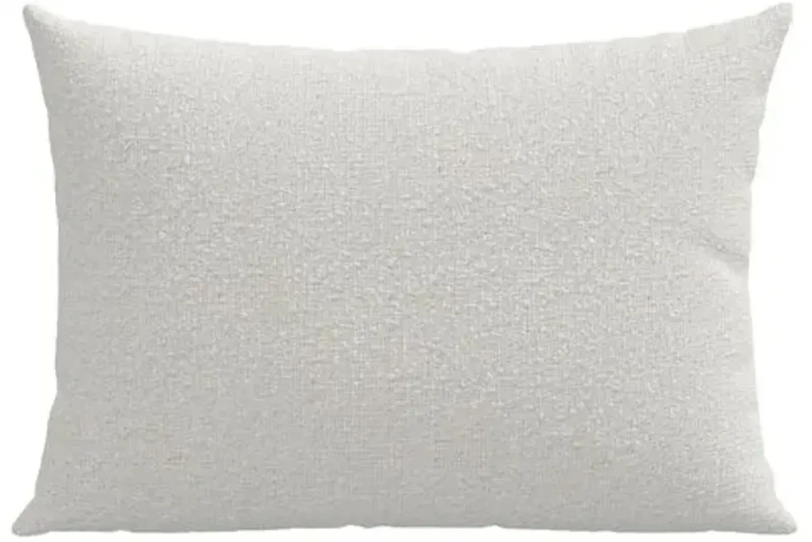 Olivia 22x15 Lumbar Pillow - Snow Boucle