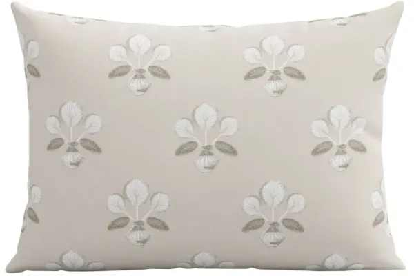 Block Vase Floral 22x15 Lumbar Pillow