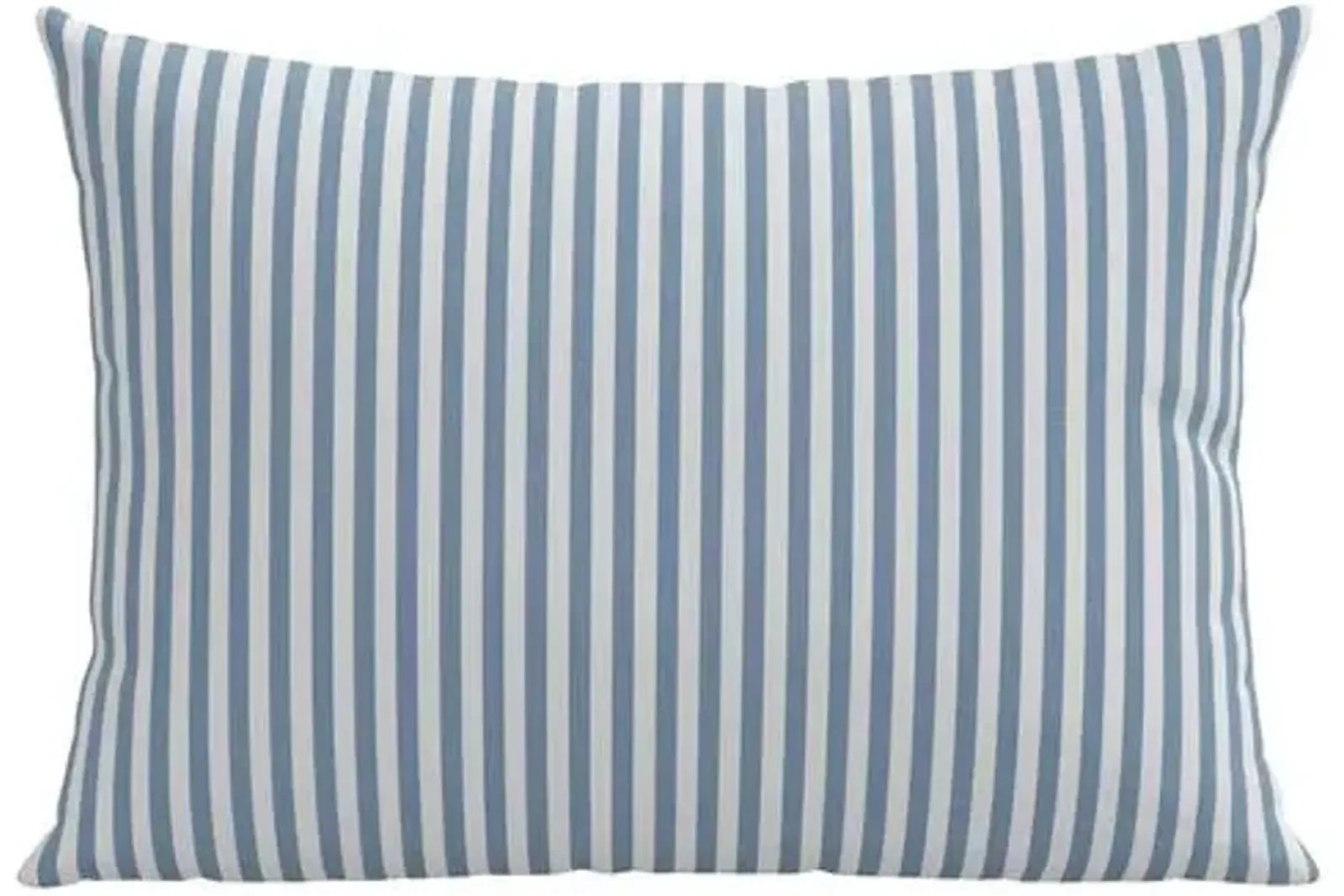 Further Stripe 22x15 Lumbar Pillow - Denim