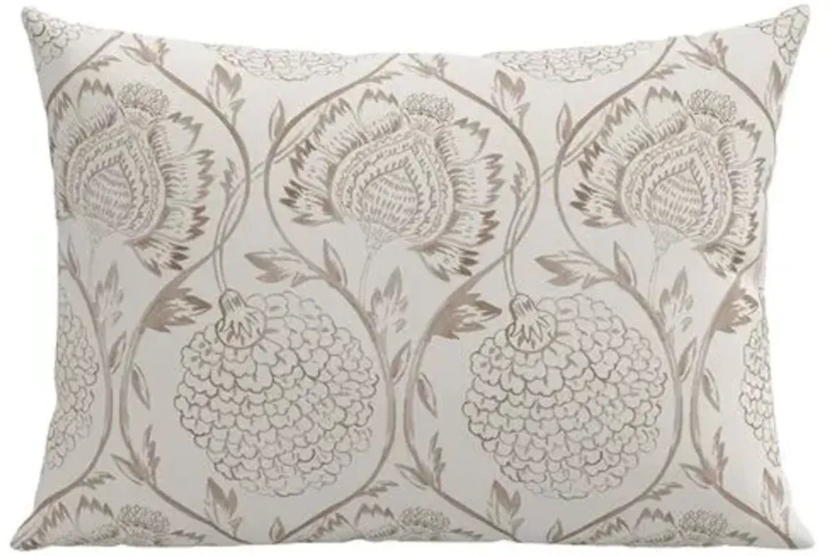 Ranjit Floral 22x15 Lumbar Pillow