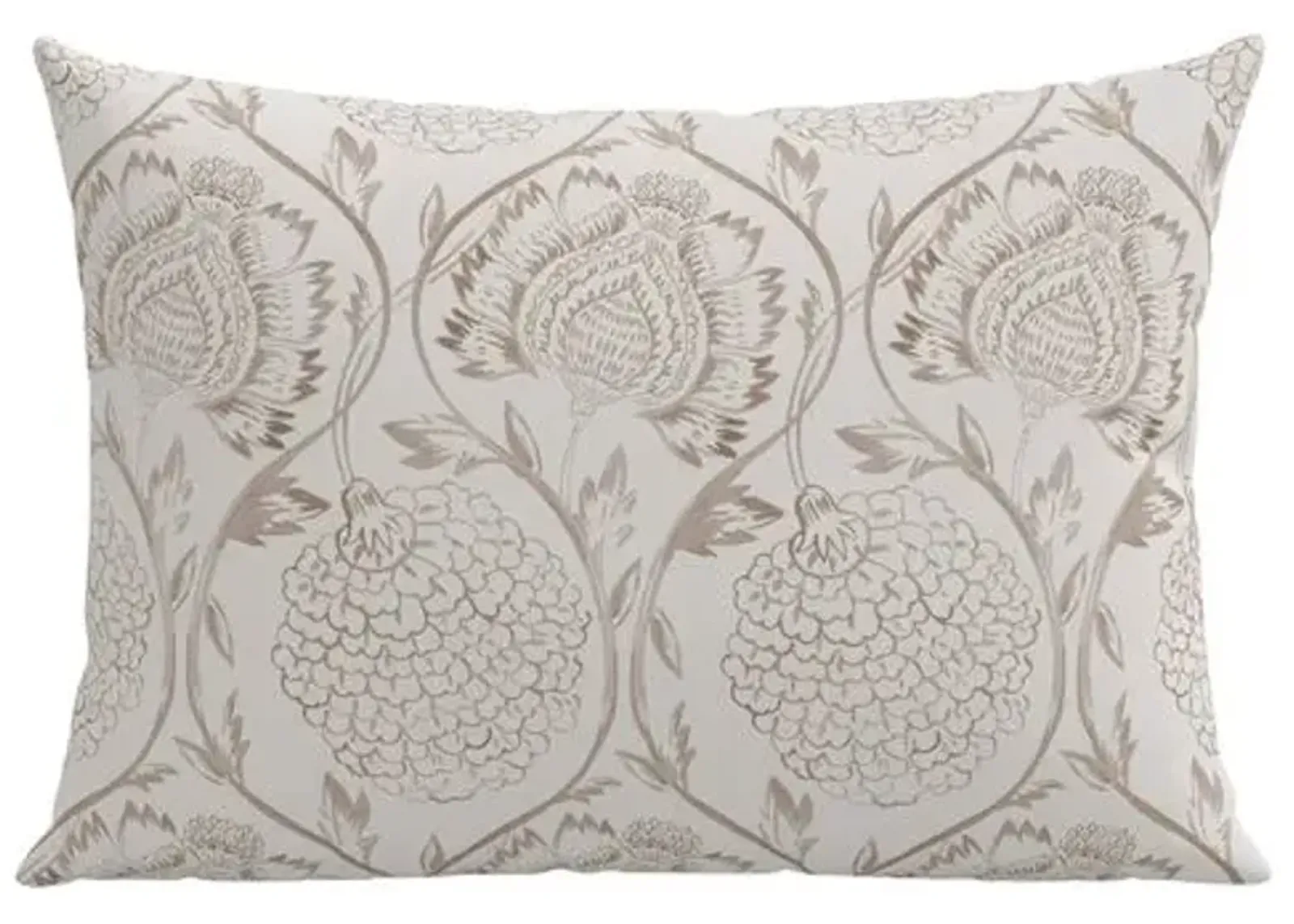 Ranjit Floral 22x15 Lumbar Pillow