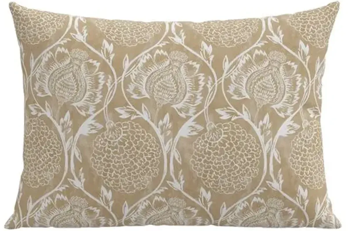Ranjit Floral 22x15 Lumbar Pillow