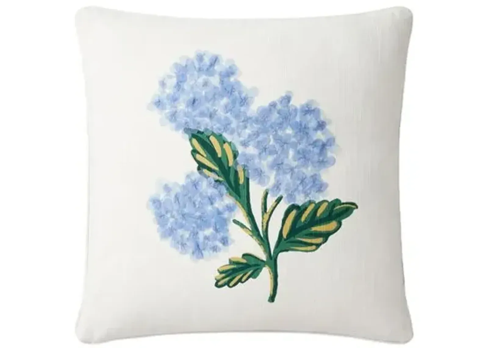 Bouquet Pillow - Ivory/Blue - Rifle Paper Co. x Loloi