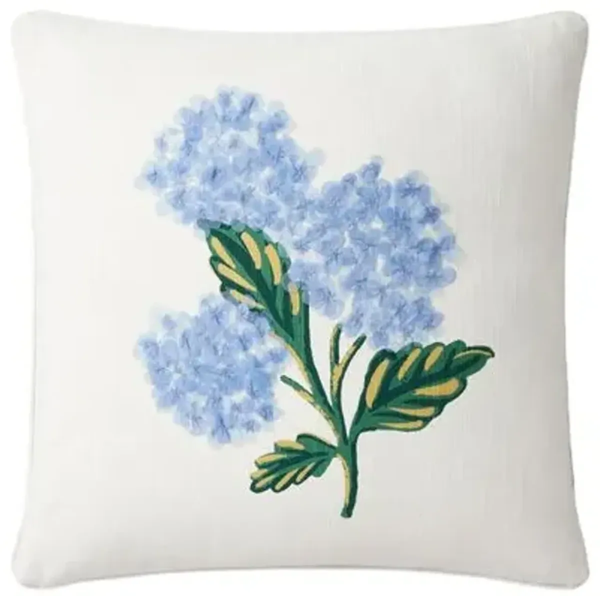 Bouquet Pillow - Ivory/Blue - Rifle Paper Co. x Loloi