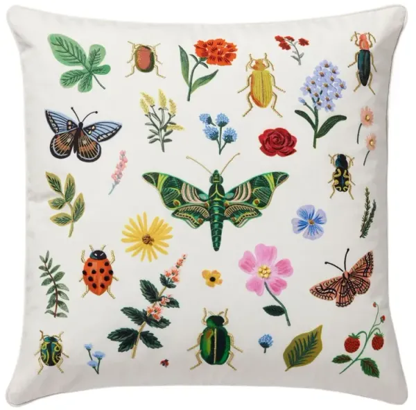 Curio Pillow, White/Multi